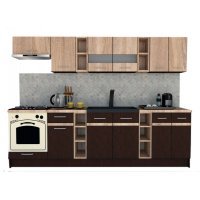 Bucatarie MARINA NEW 280 B Wenge / Stejar Sonoma